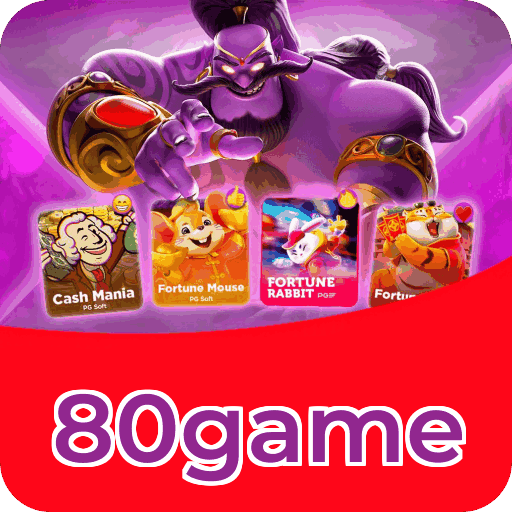 Números do app 80game em material de marketing — ilustração, não auditoria